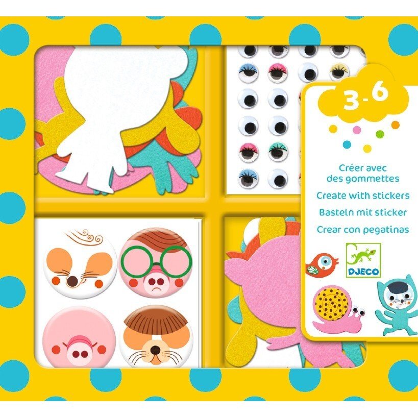 Create with stickers - I Love Animals Create with stickers - I Love Animals