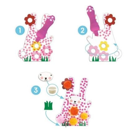 Colouring and Pompoms – In the Grass 2