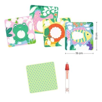 Colouring with water - Garden baby animals 3