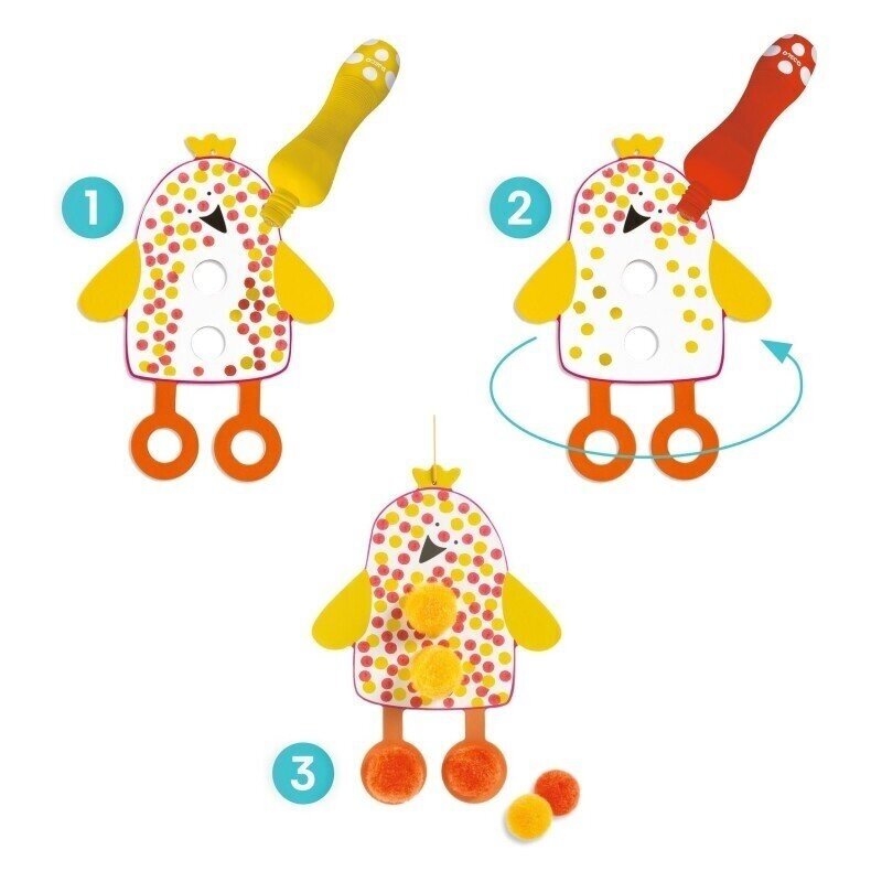 Colouring and Pompoms – In the Sky 2
