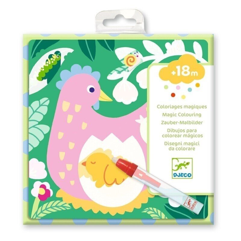 Colouring with water - Garden baby animals
