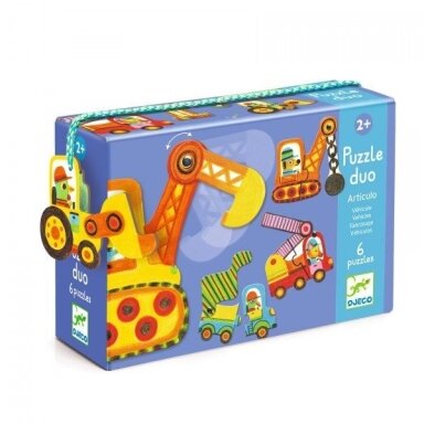 Djeco Duo puzzle - Articulo Vehicles, 12 pcs. Djeco Duo puzzle - Articulo Vehicles, 12 pcs.