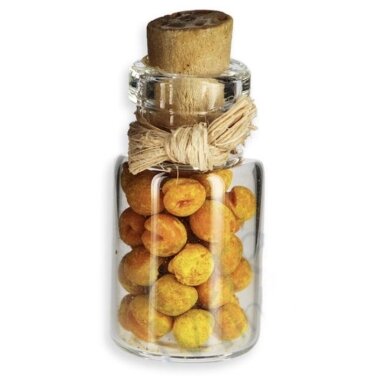 Jar with apricots