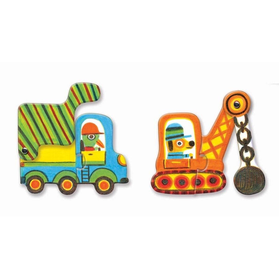 Djeco Duo puzzle - Articulo Vehicles, 12 pcs. 1