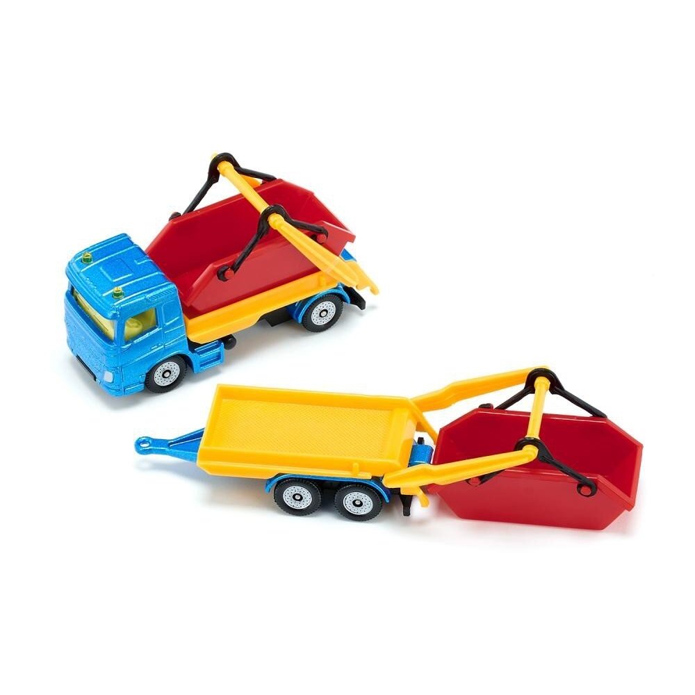 Truck with skip and trailer 2 Truck with skip and trailer 2