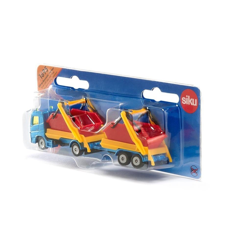 Truck with skip and trailer 1 Truck with skip and trailer 1
