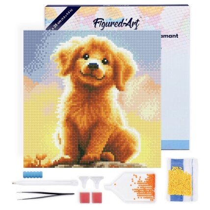 Diamond painting kit - Golden Retriever Diamond painting kit - Golden Retriever