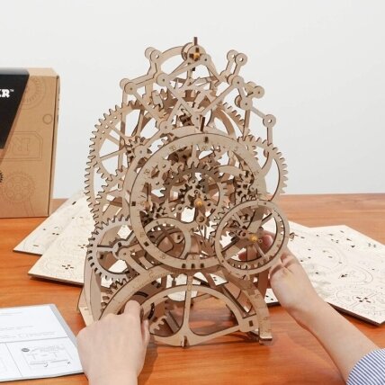 Wooden 3D puzzle - Pendulum Clock 3 Wooden 3D puzzle - Pendulum Clock 3