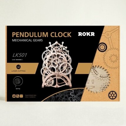 Wooden 3D puzzle - Pendulum Clock 4