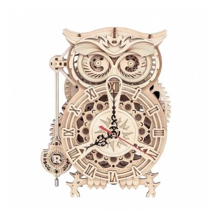 Wooden 3D puzzle - Owl Clock Wooden 3D puzzle - Owl Clock
