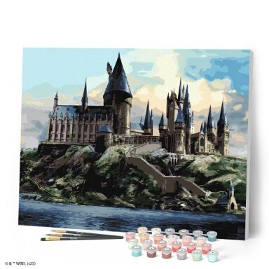 Painting by numbers kit - Hogwarts Castle Painting by numbers kit - Hogwarts Castle