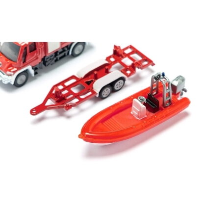 Unimog fire engine with boat 2 Unimog fire engine with boat 2