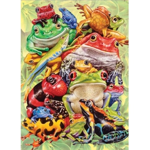 Cobble Hill family puzzle - Frog Pile, 350 pcs. 1 Cobble Hill family puzzle - Frog Pile, 350 pcs. 1