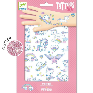 Djeco Glitter Tattoos - Unicorns
