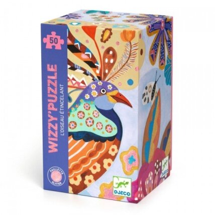 Djeco Wizzy puzzle - Sparkling Bird, 50 pcs. Djeco Wizzy puzzle - Sparkling Bird, 50 pcs.