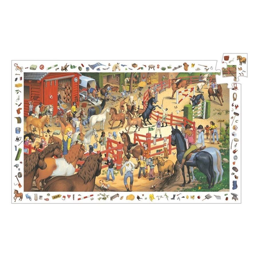 Djeco observation puzzle - Horse Riding, 200 pcs. 1 Djeco observation puzzle - Horse Riding, 200 pcs. 1
